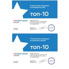 Наши филиалы вновь в топе от «ПроДокторов»